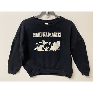 Lion King Hakuna Matata Junior Women's XS Character Silhouette Sweatshirt